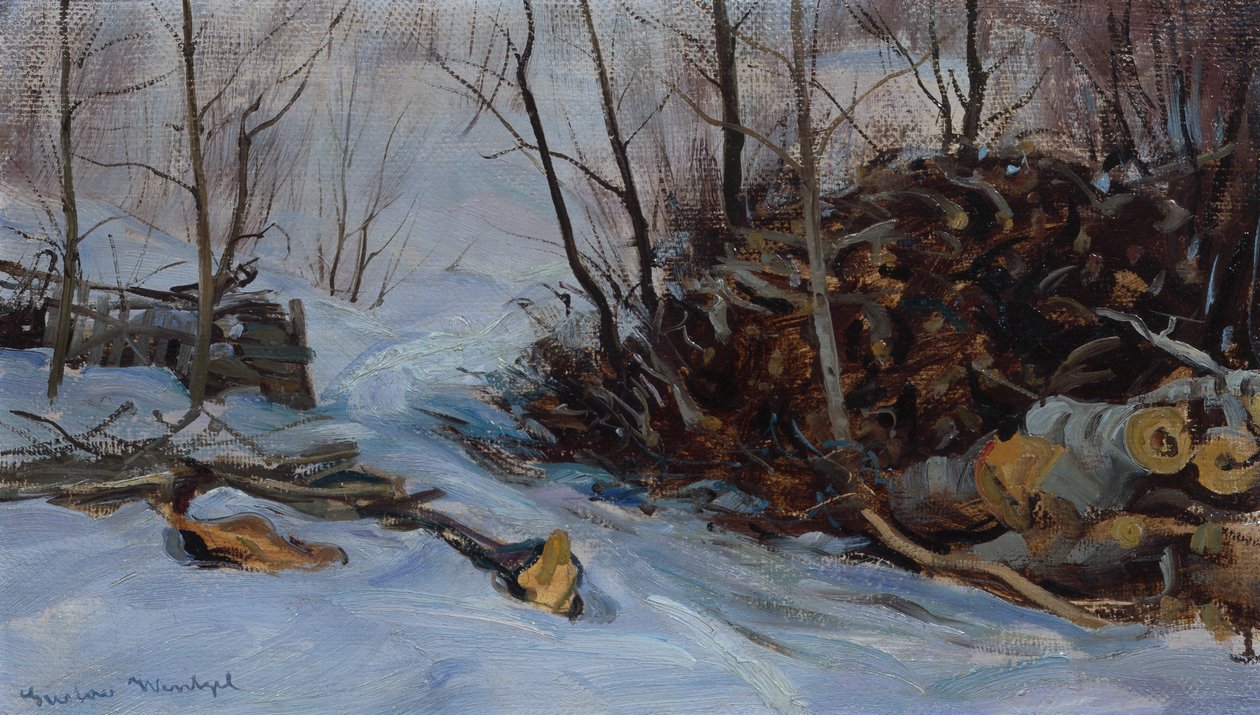 Winter Landscape by Gustav Wentzel