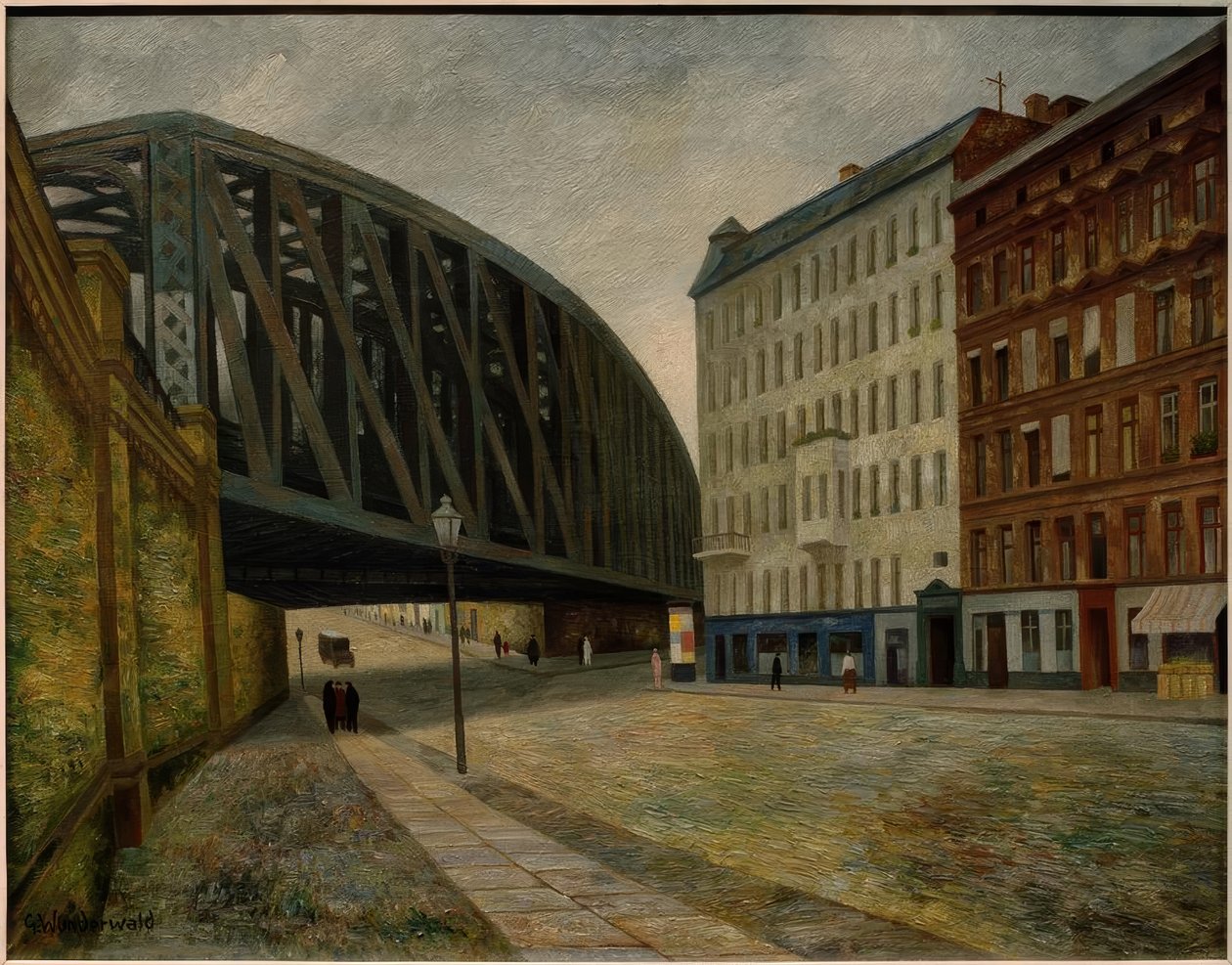Bridge over Ackerstraße, Berlin North by Gustav Wunderwald