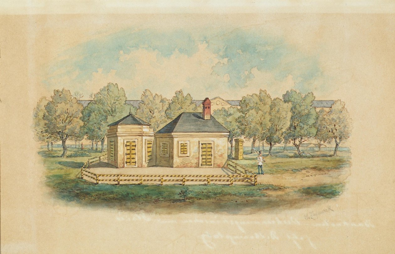 The Banknote Burning House on the Left Bank of the Vienna River, at the Site of Today