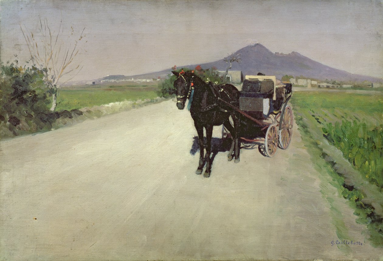 A Road in Naples by Gustave Caillebotte