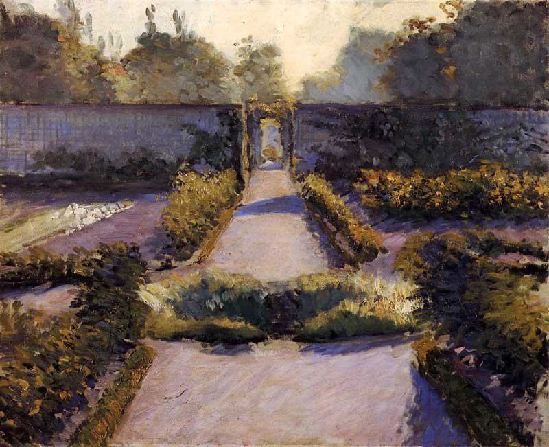 The Kitchen Garden, Yerres by Gustave Caillebotte