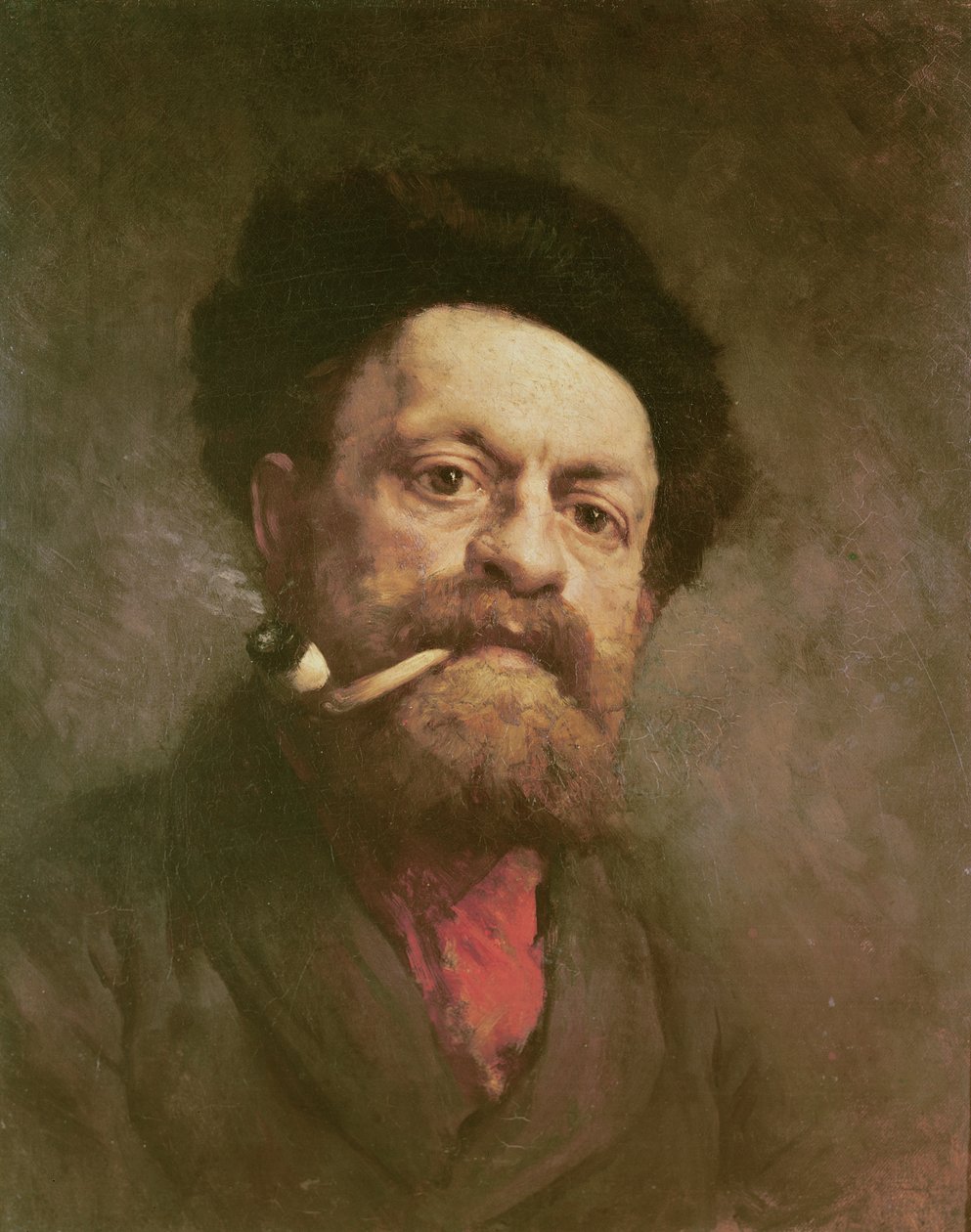 Man with a Pipe by Gustave Courbet