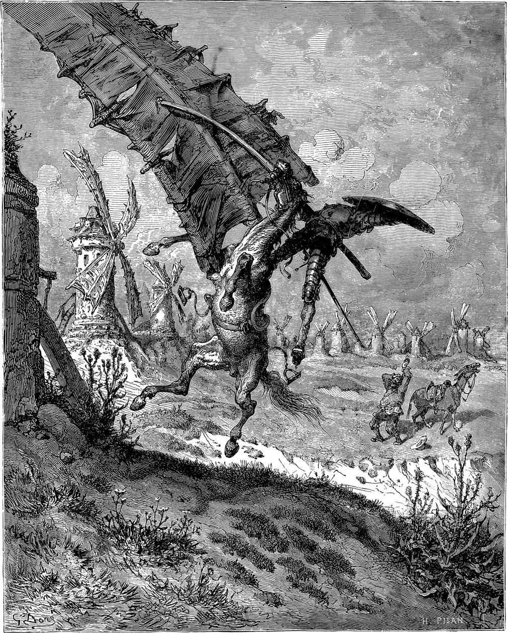 Adventure with the Windmills by Gustave Dore