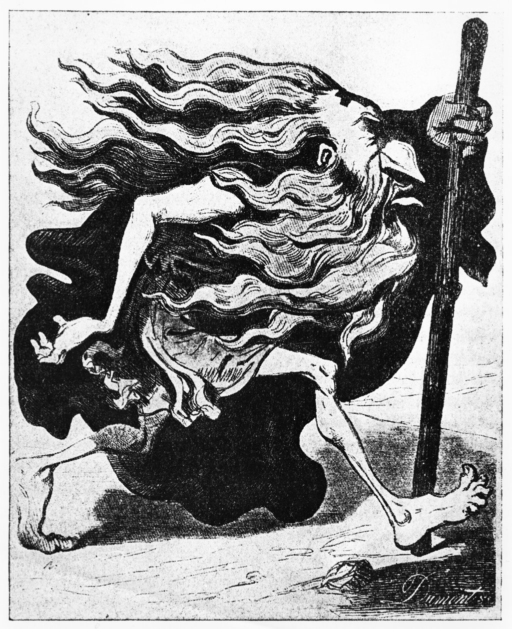 'Le Juif Errant', caricature from 'Journal Pour Rire', 22 May, 1852