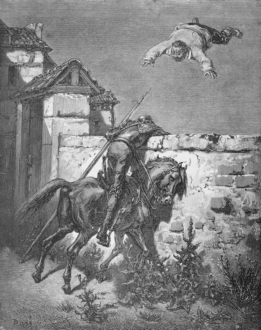 Sancho Tossed in a Blanket, from 