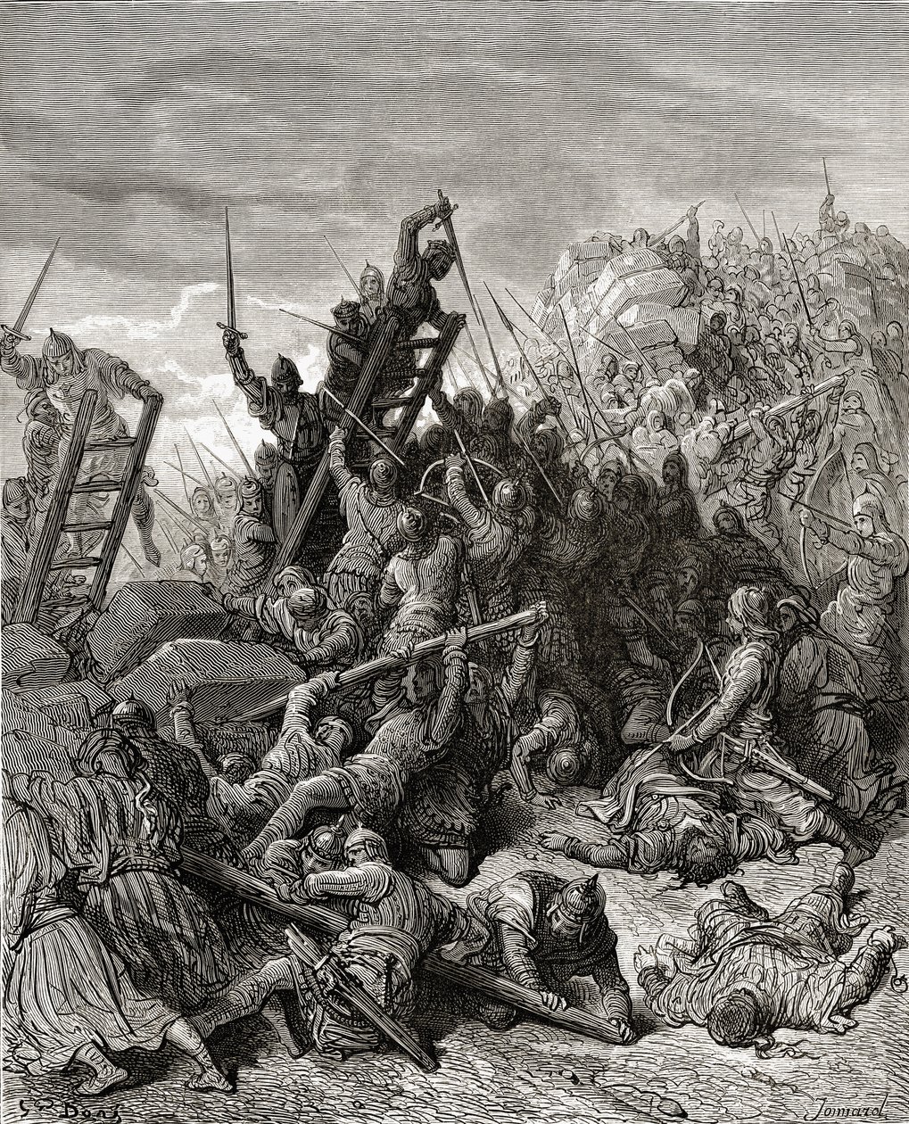 The Siege of Ptolemais, illustration from 