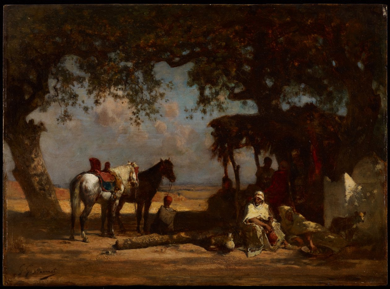 An Arab Encampment by Gustave Guillaumet
