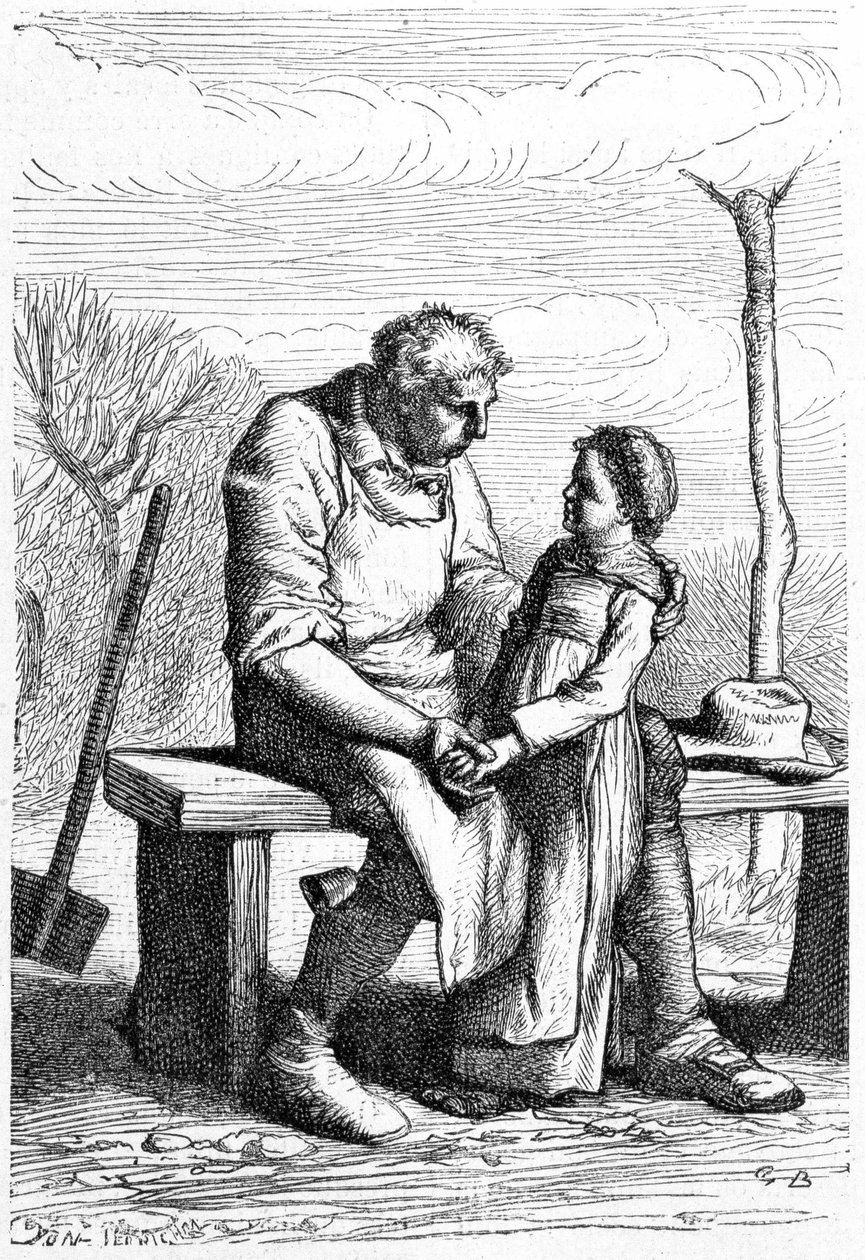 Cosette and Jean Valjean - in 