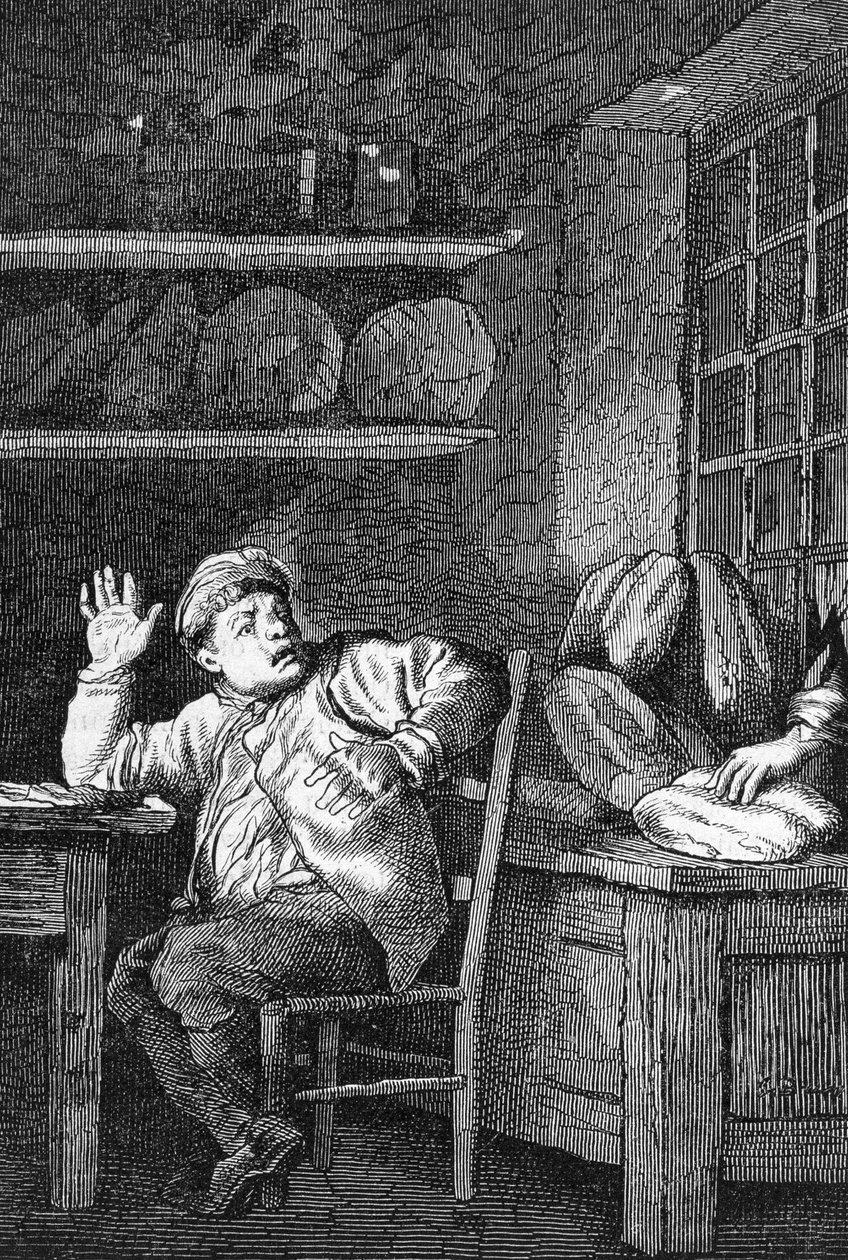The Theft of Jean Valjean by Gustave Brion