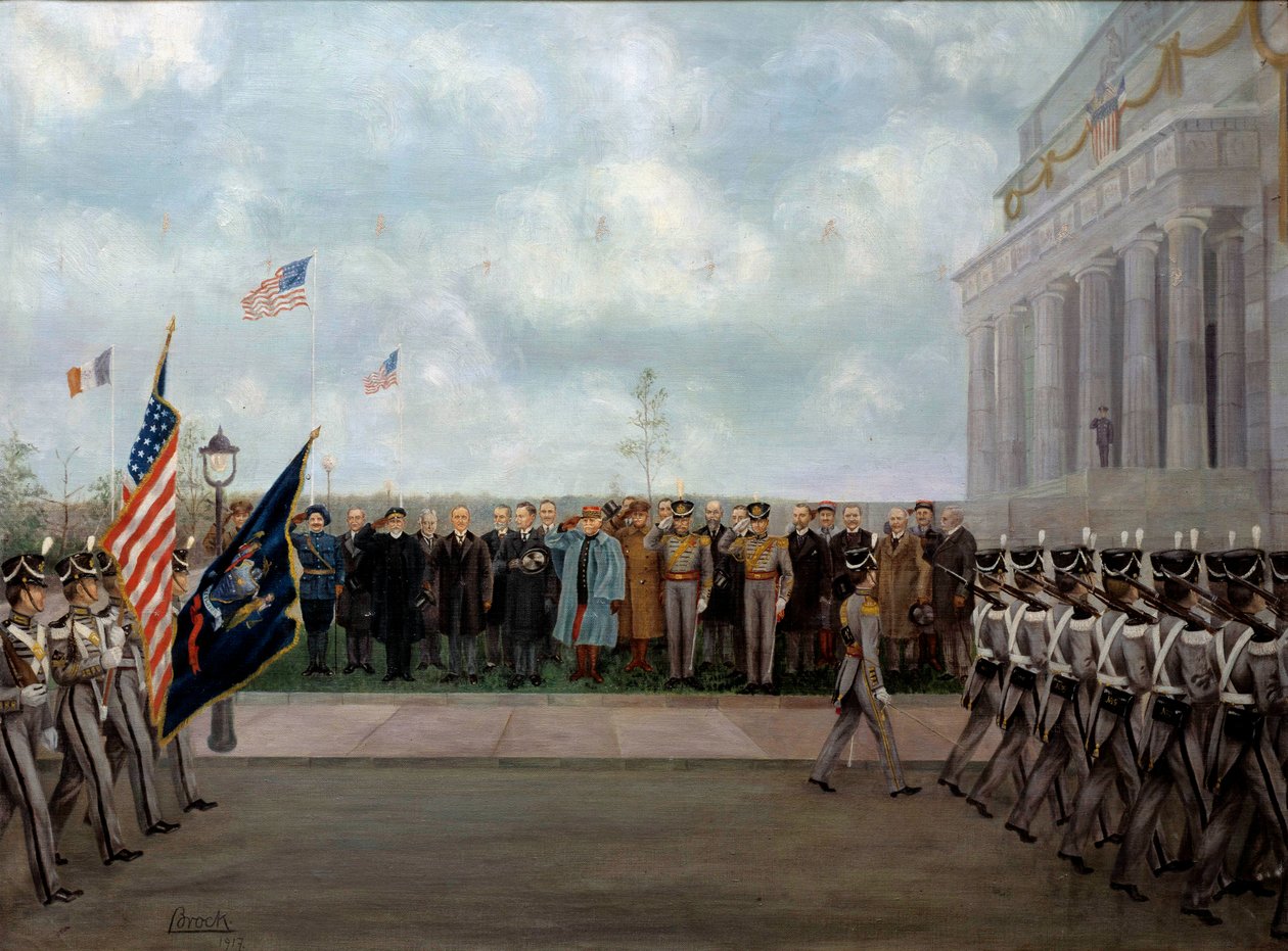 Marshal Joffre on Mission in Washington by Gustave Brock
