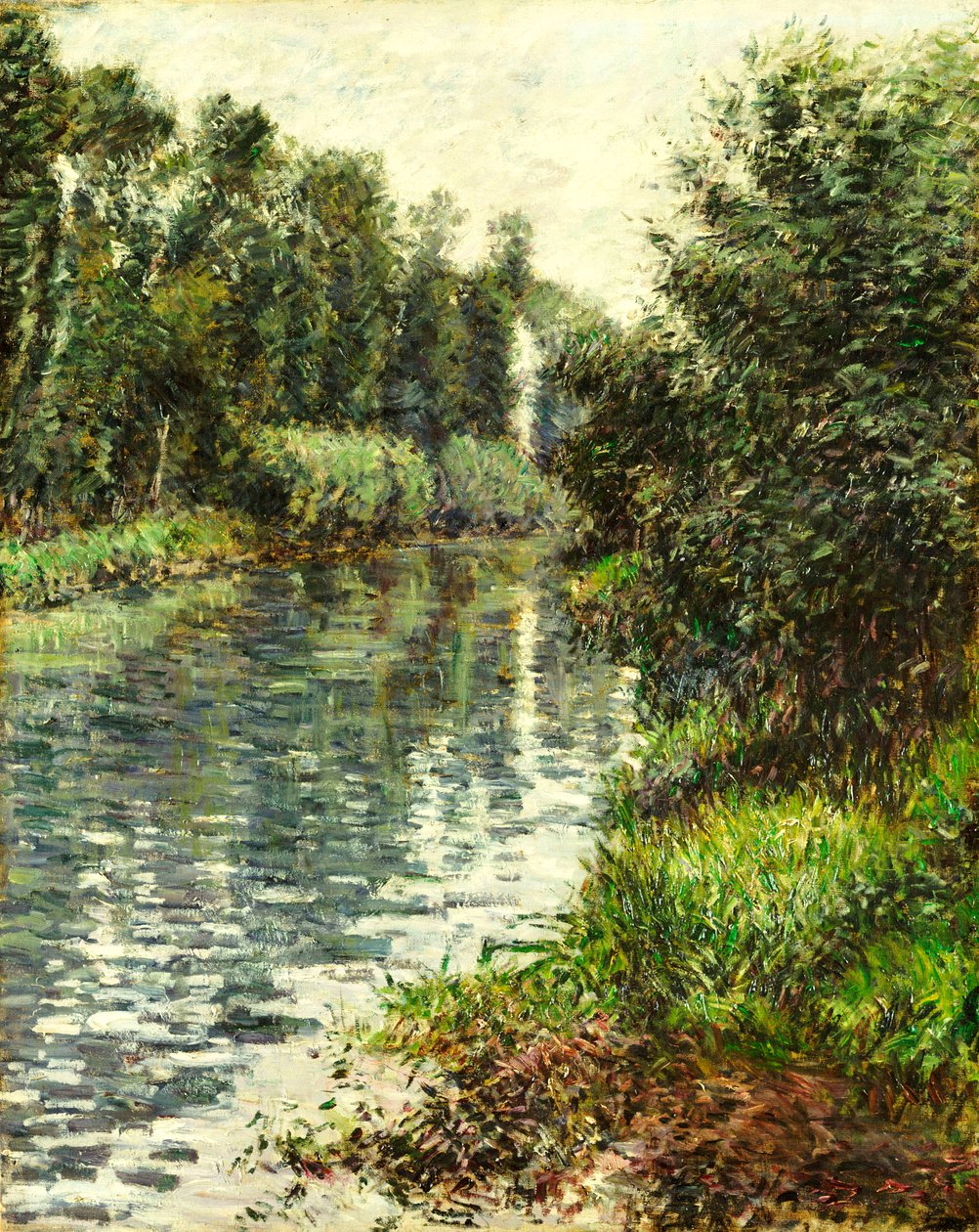 A Small Branch of the Seine, Argenteuil by Gustave Caillebotte