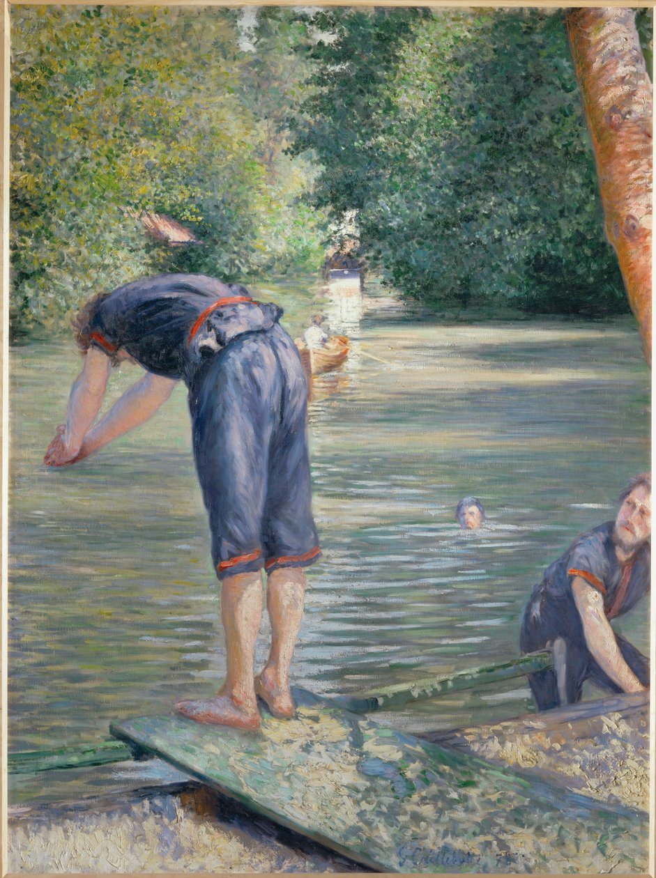 Bathers by Gustave Caillebotte