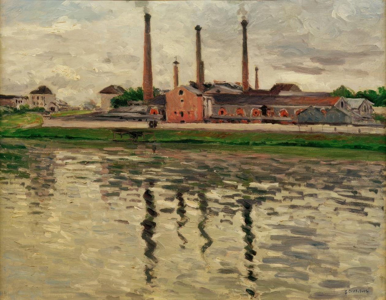 Factories in Argenteuil by Gustave Caillebotte