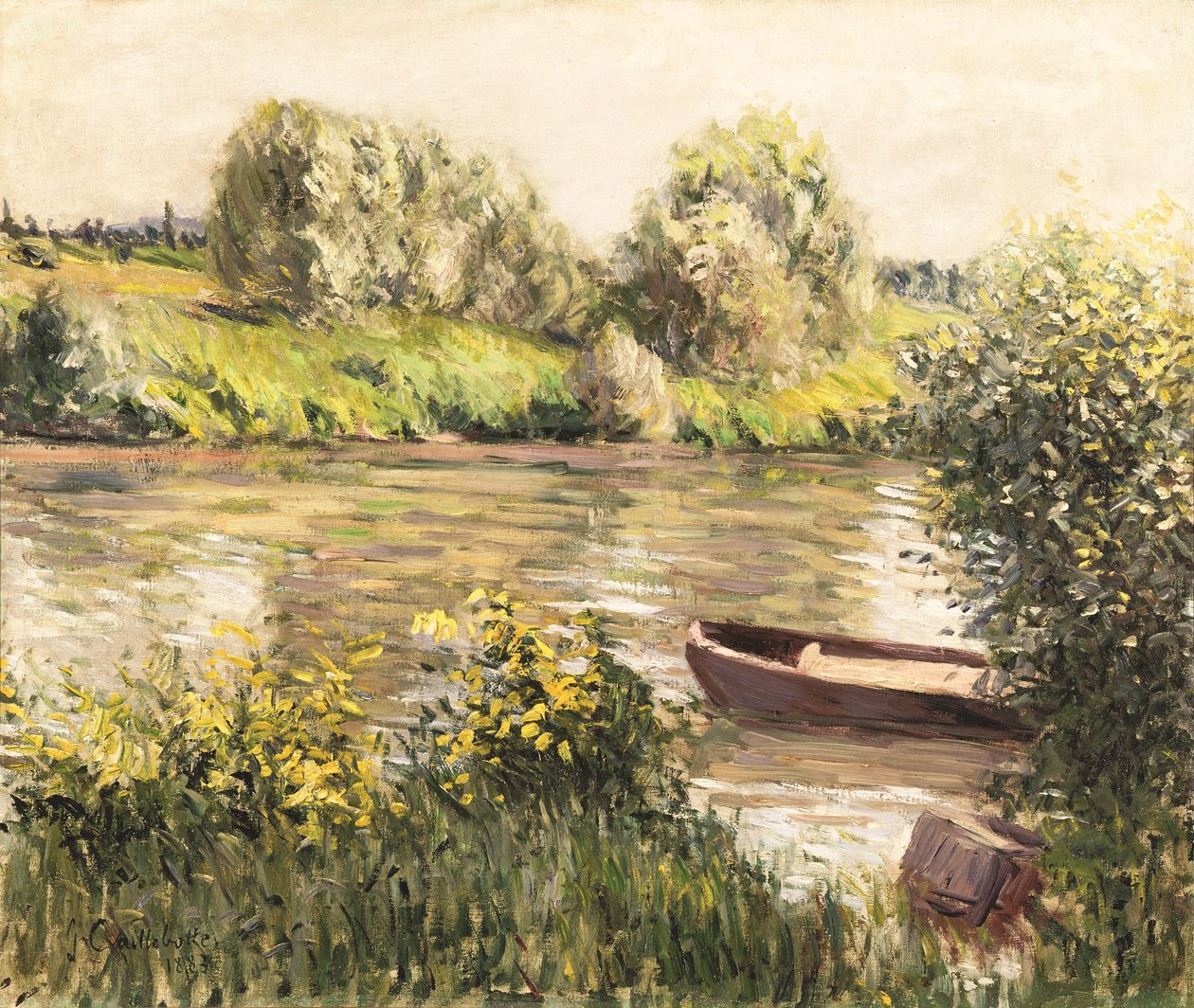Boat near the Shore, Autumn Effect by Gustave Caillebotte