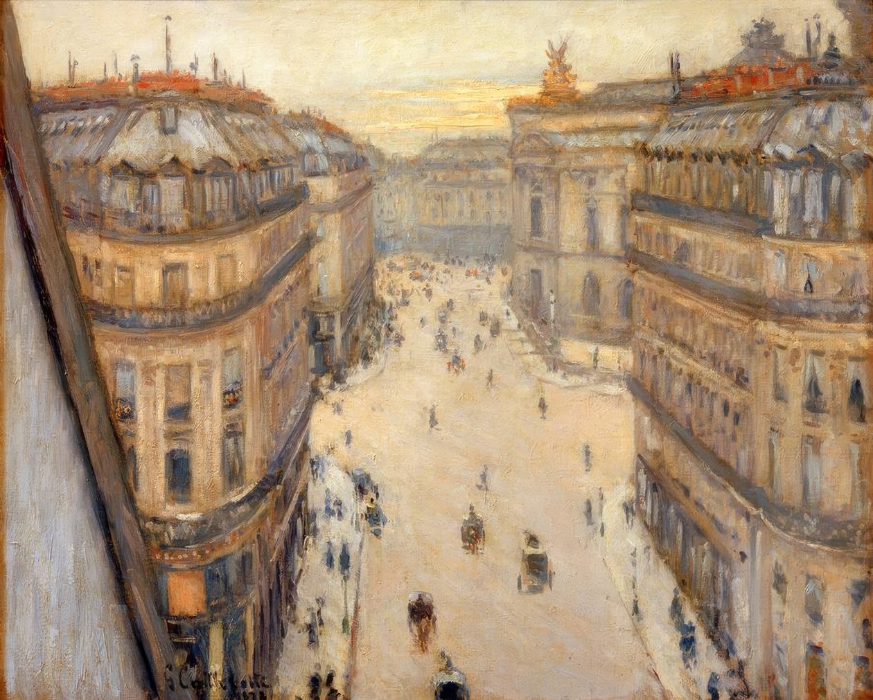 Rue Halévy, View from a Sixth Floor by Gustave Caillebotte