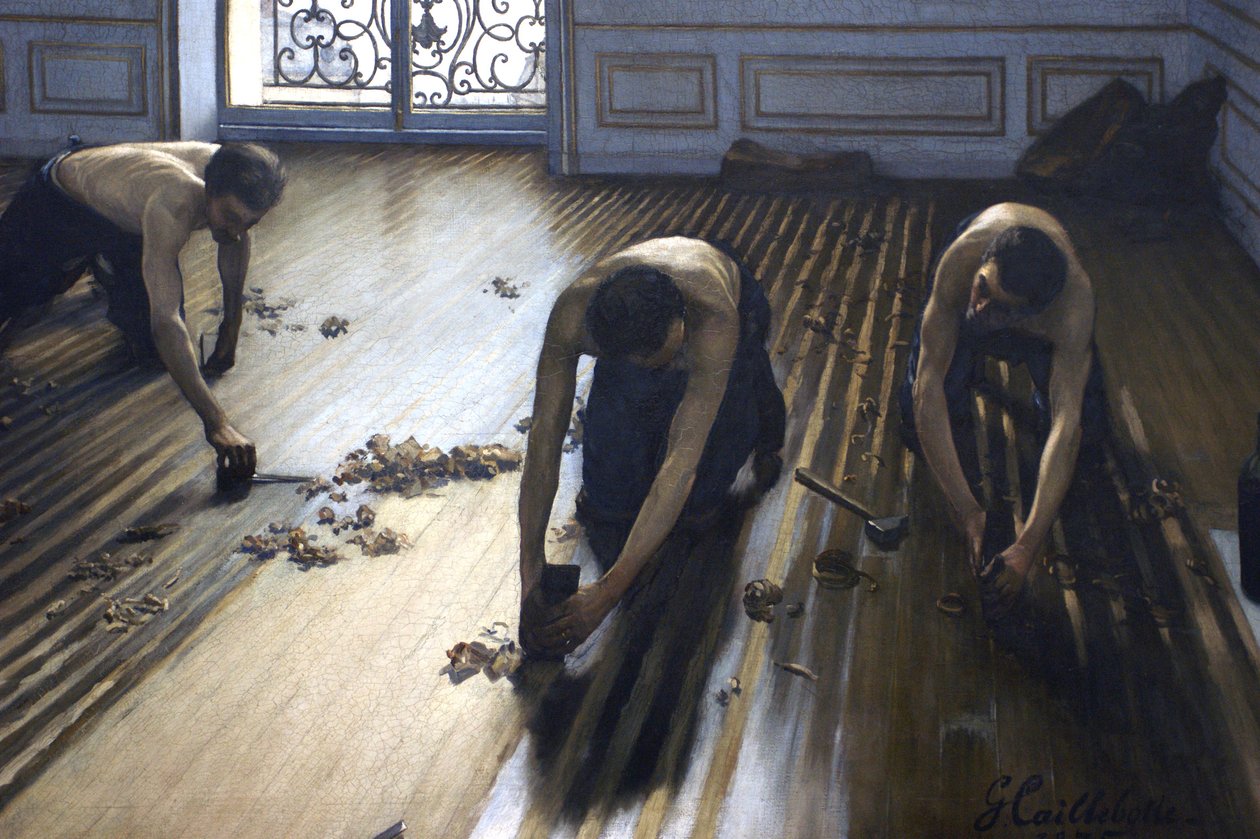 The Floor Scrapers (Detail) by Gustave Caillebotte