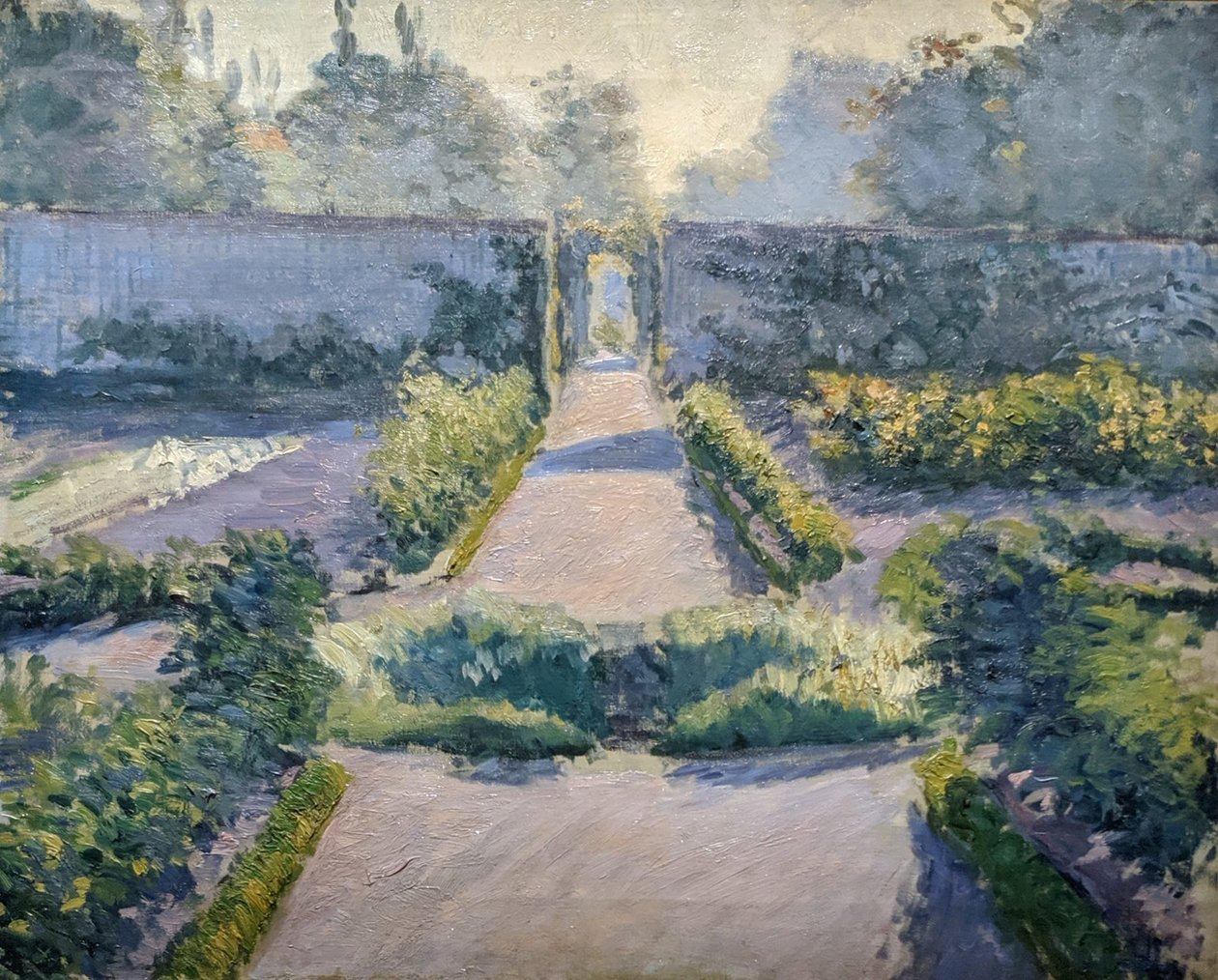 The Kitchen Garden, Yerres by Gustave Caillebotte