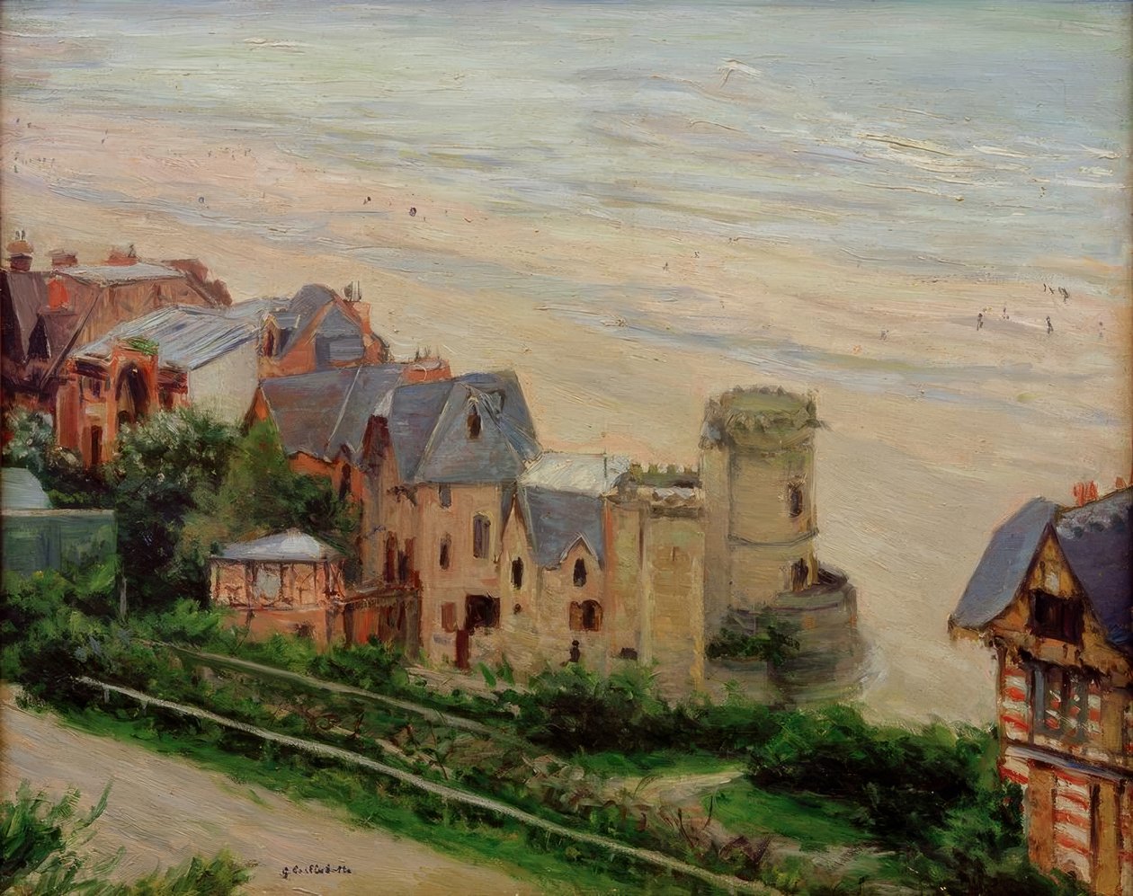 Trouville, the Beach and the Villas by Gustave Caillebotte