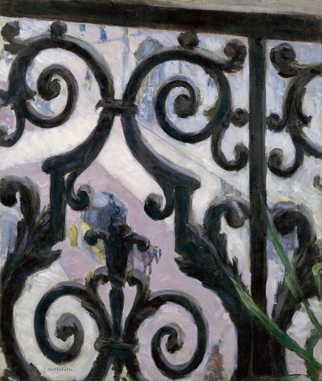 View from a balcony - Painting by Gustave Caillebotte (1848-1894) by Gustave Caillebotte