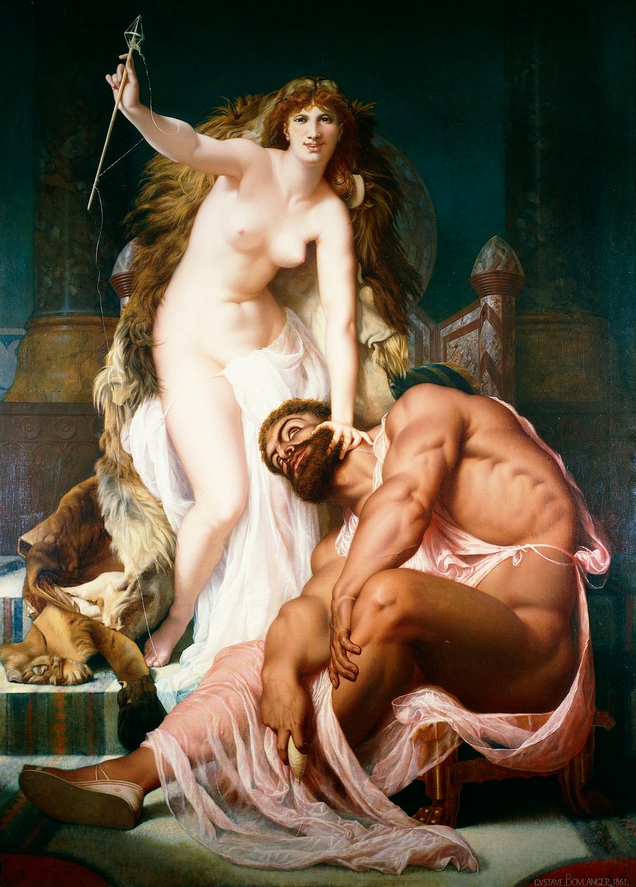 Hercules at the Feet of Omphale by Gustave Clarence Rodolphe Boulanger