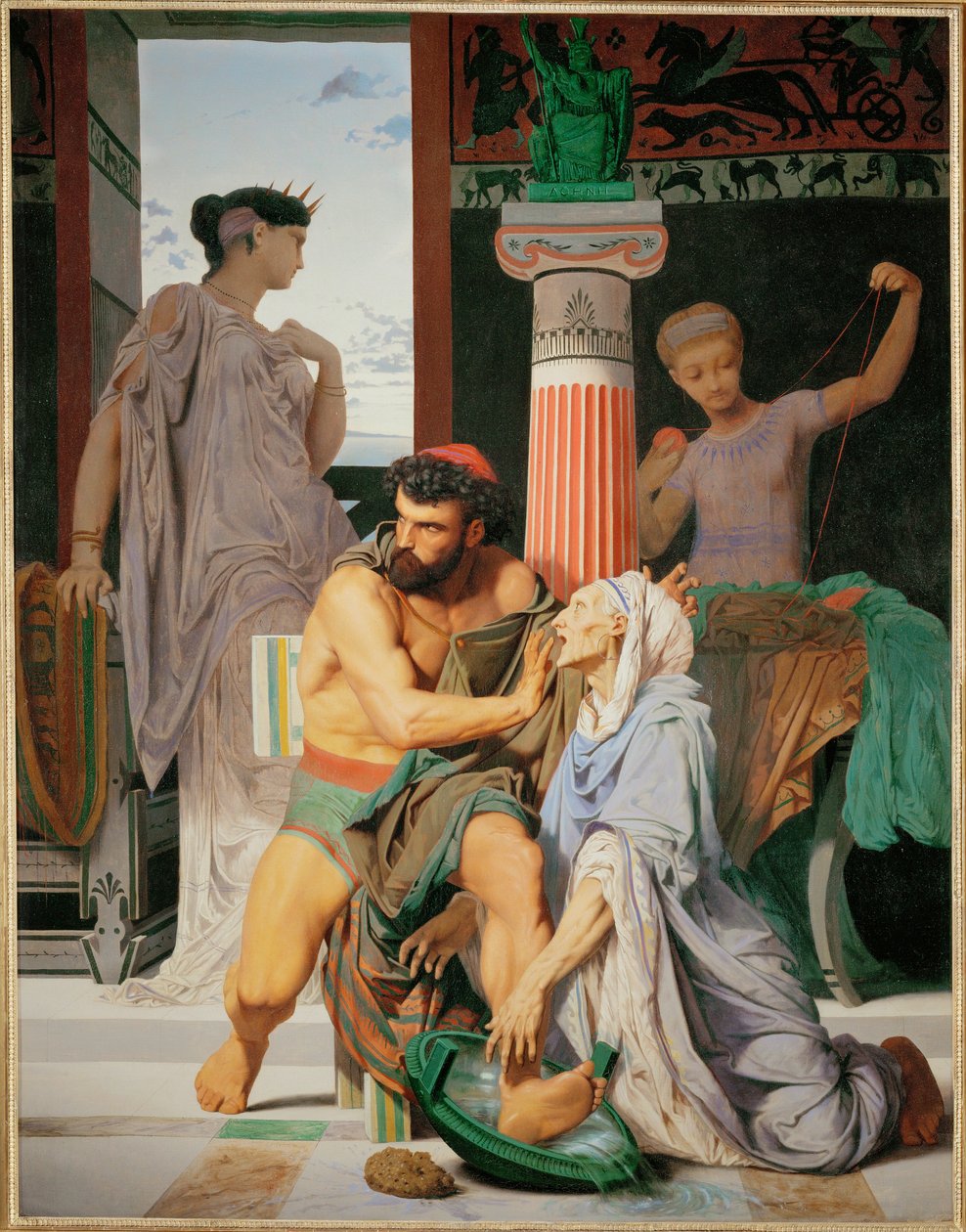 Ulysses Recognized by His Nurse Euryclea by Gustave Clarence Rodolphe Boulanger