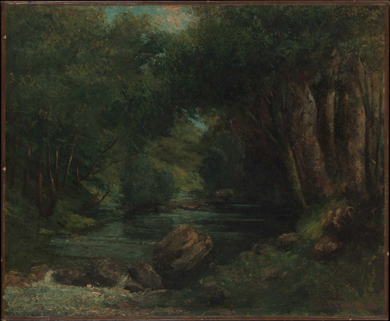 A Brook in the Forest by Gustave Courbet