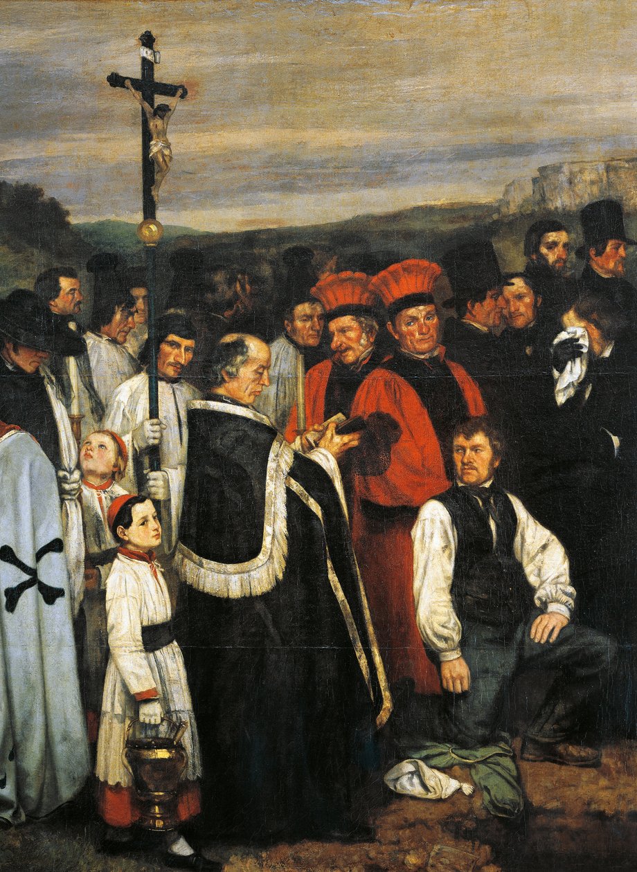 A Burial at Ornans by Gustave Courbet