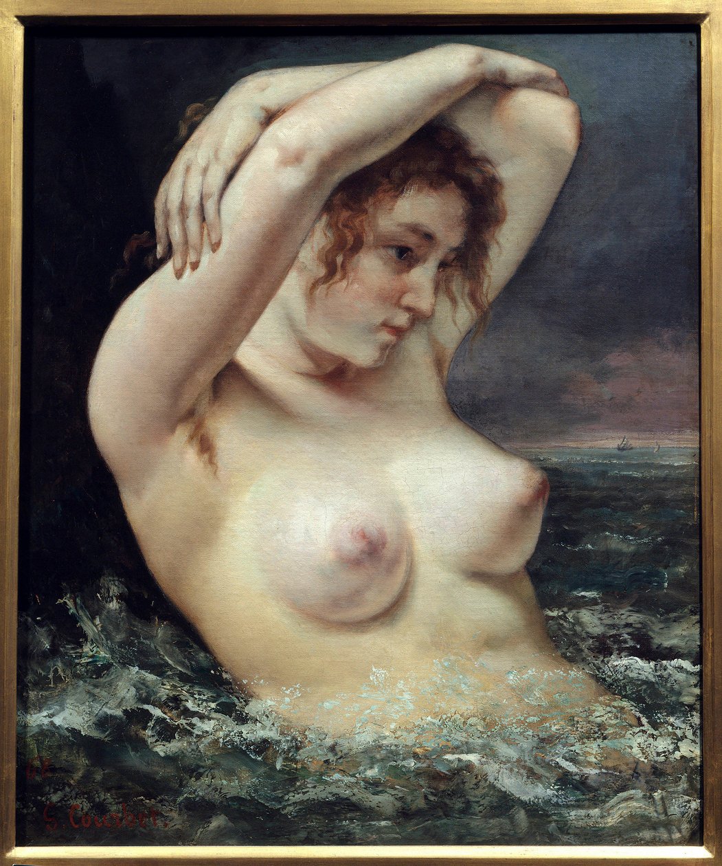 Woman with the Wave by Gustave Courbet