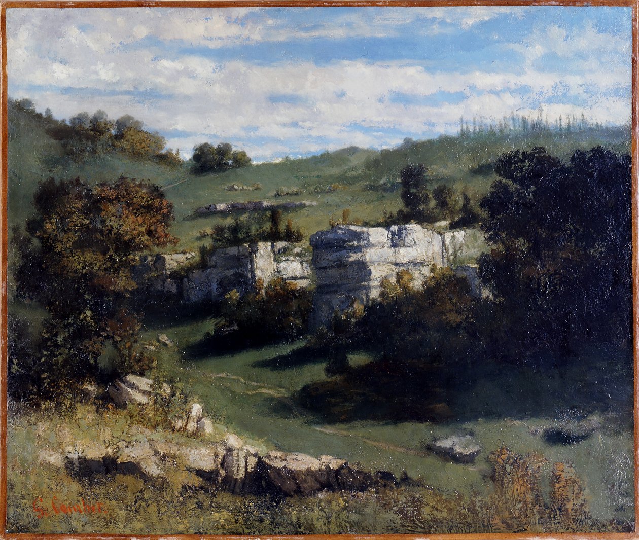 Landscape of the Jura by Gustave Courbet