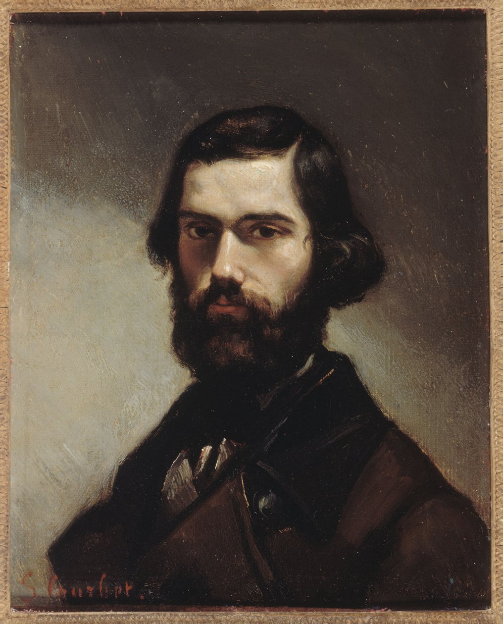 Portrait of Jules Vallès (1832-1885), author by Gustave Courbet