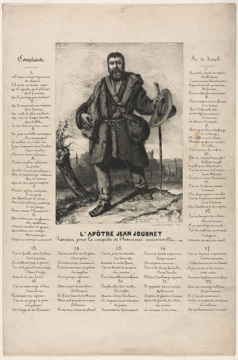 Jean Journet Departing for the Conquest of Universal Harmony by Gustave Courbet