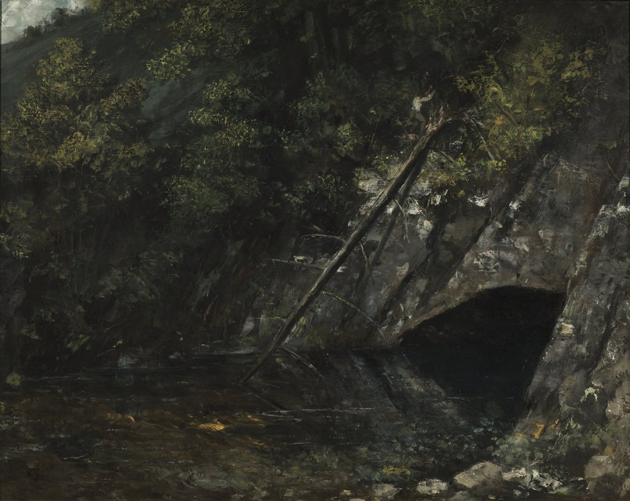 Landscape from La Source Bleue by Gustave Courbet
