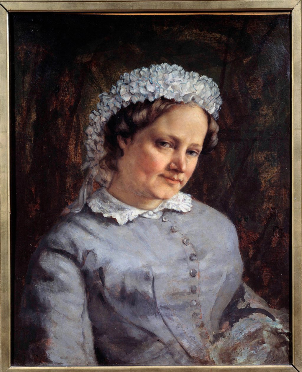 Portrait of Madame Proudhon, Wife of Pierre Joseph Proudhon by Gustave Courbet