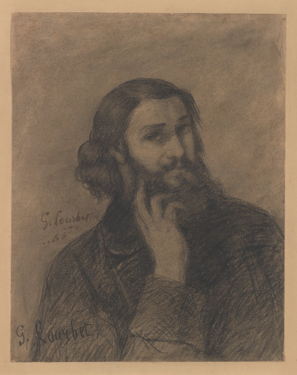Self-Portrait by Gustave Courbet