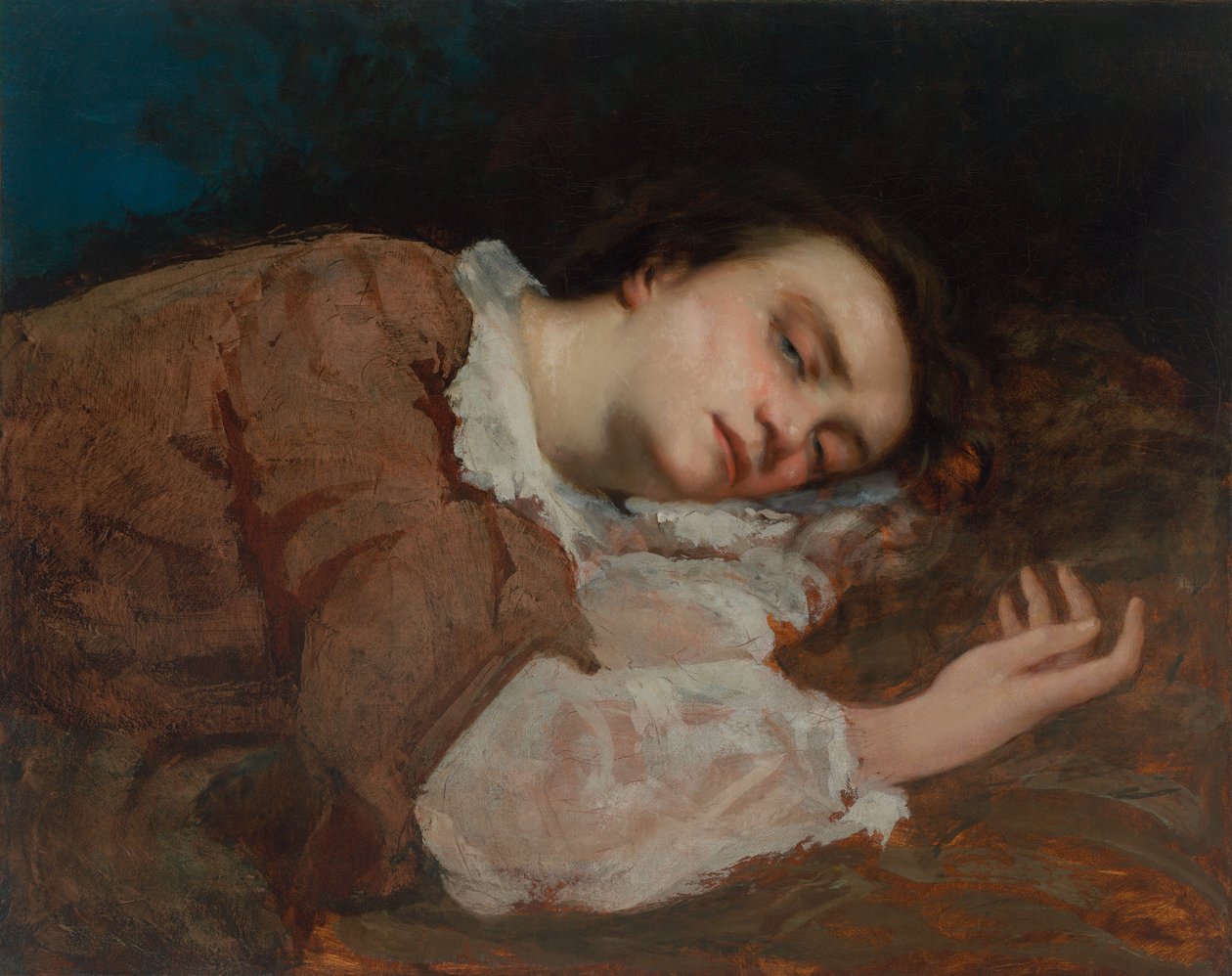 Study for Girls on the Banks of the Seine (Summer) by Gustave Courbet