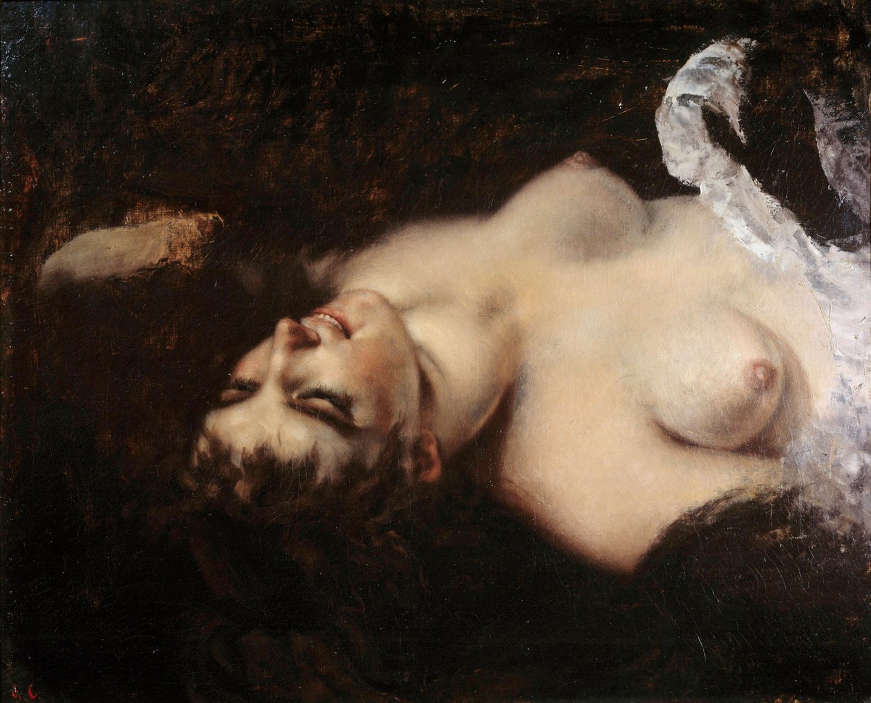 Study for the Woman with the Parrot by Gustave Courbet
