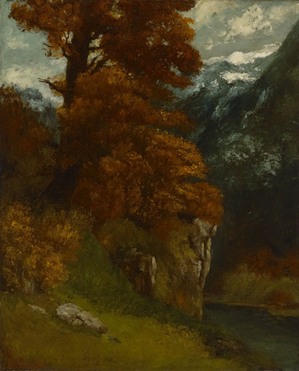 The Glen at Ornans (Autumn Effect) by Gustave Courbet