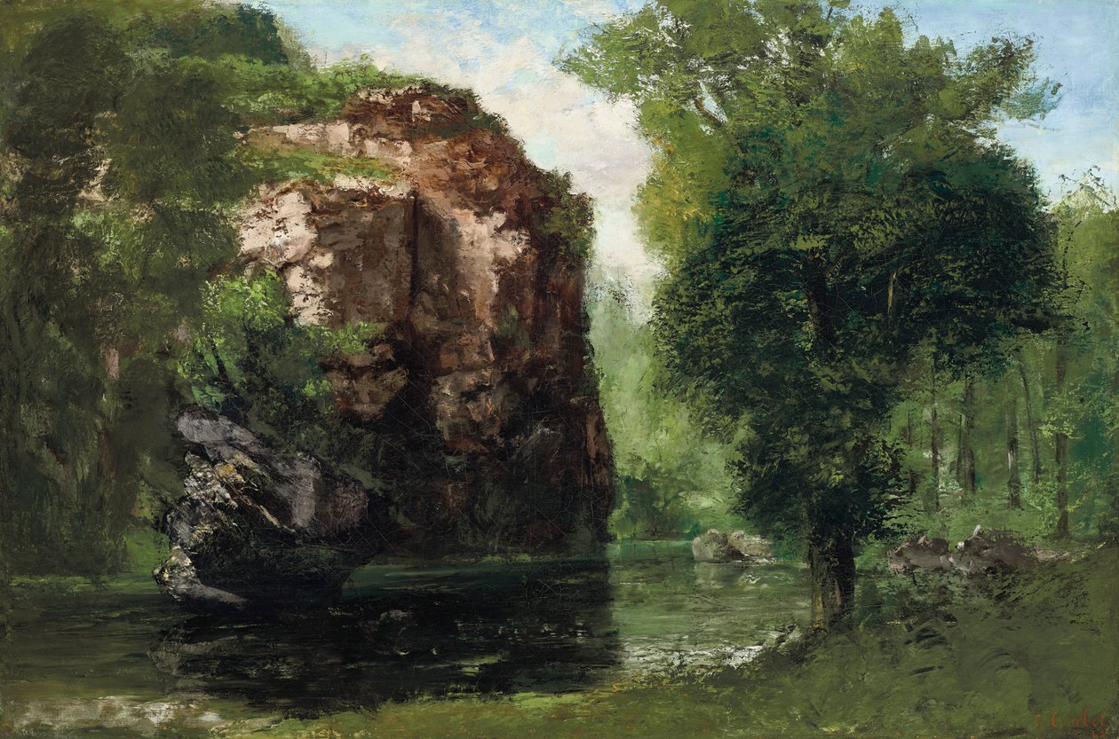 The Silent River by Gustave Courbet