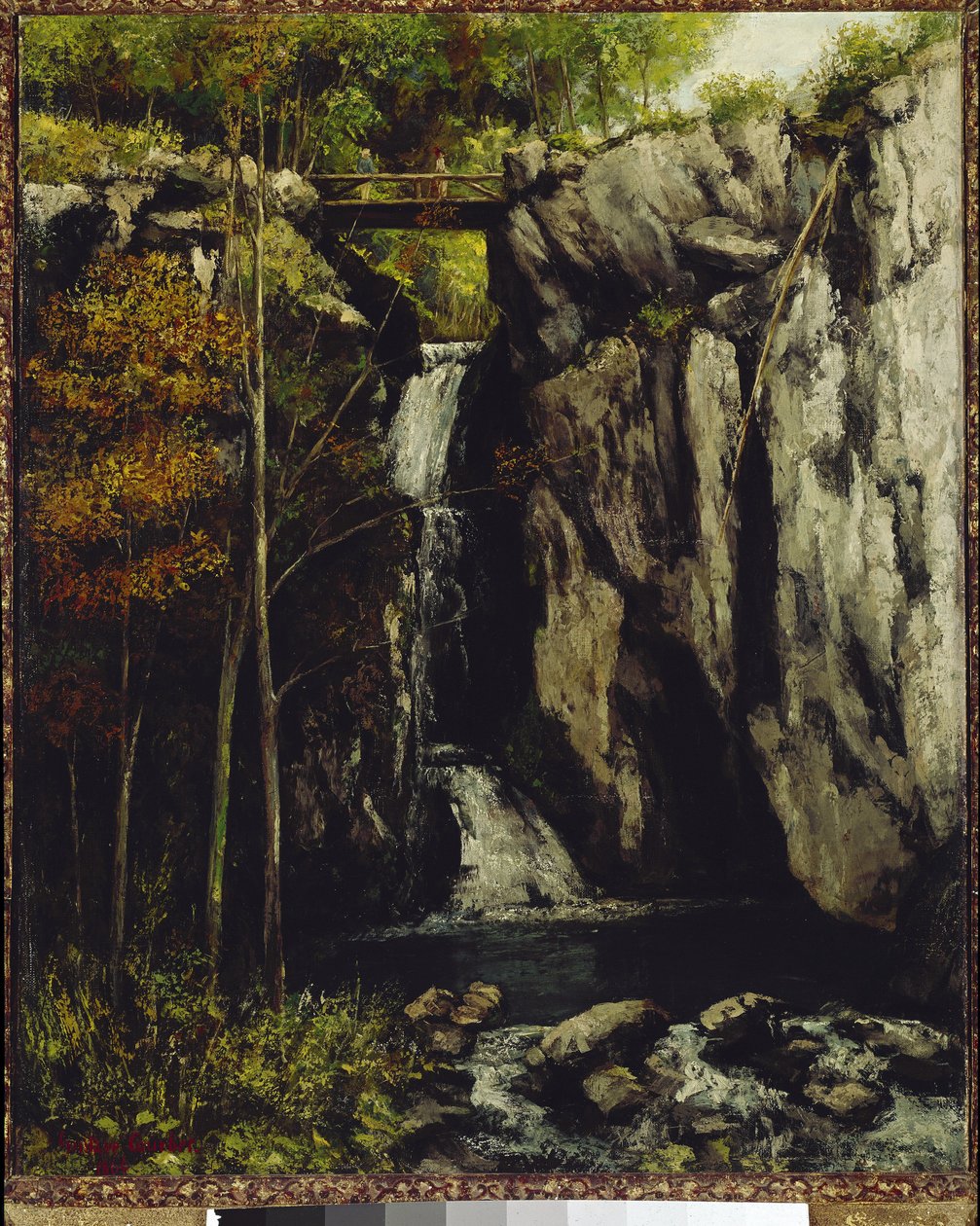 The Fall of Gour de Conche, Myon by Gustave Courbet