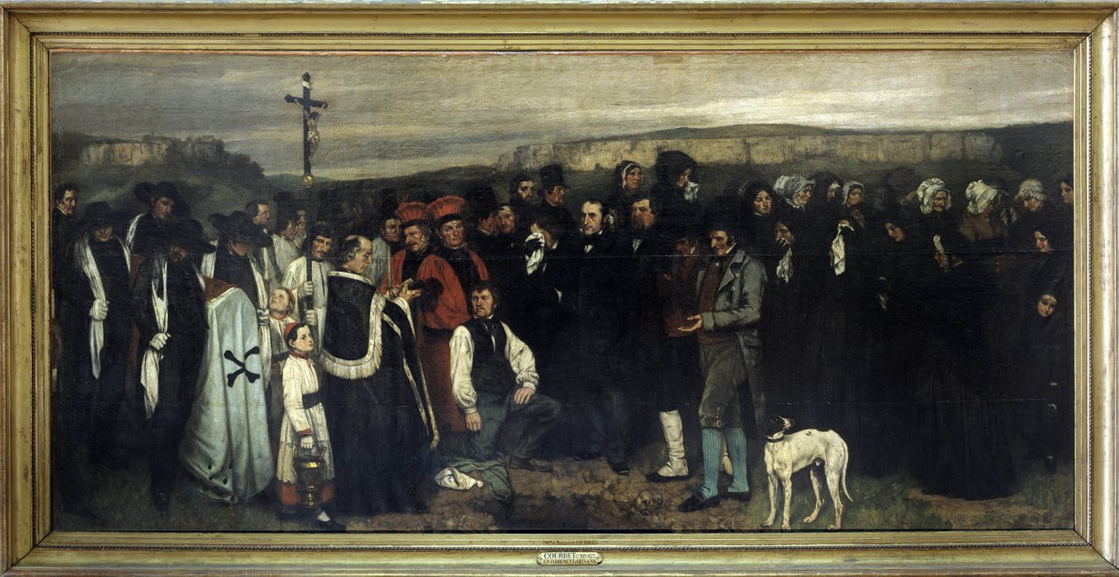 The Funeral in Ornans - by Gustave Courbet, Musée d