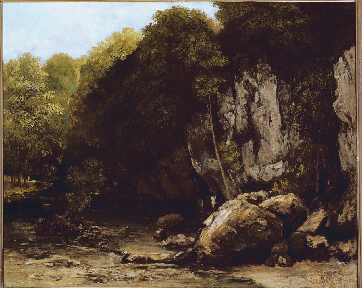 View of the Site of Le Puits-Noir near Ornans by Gustave Courbet