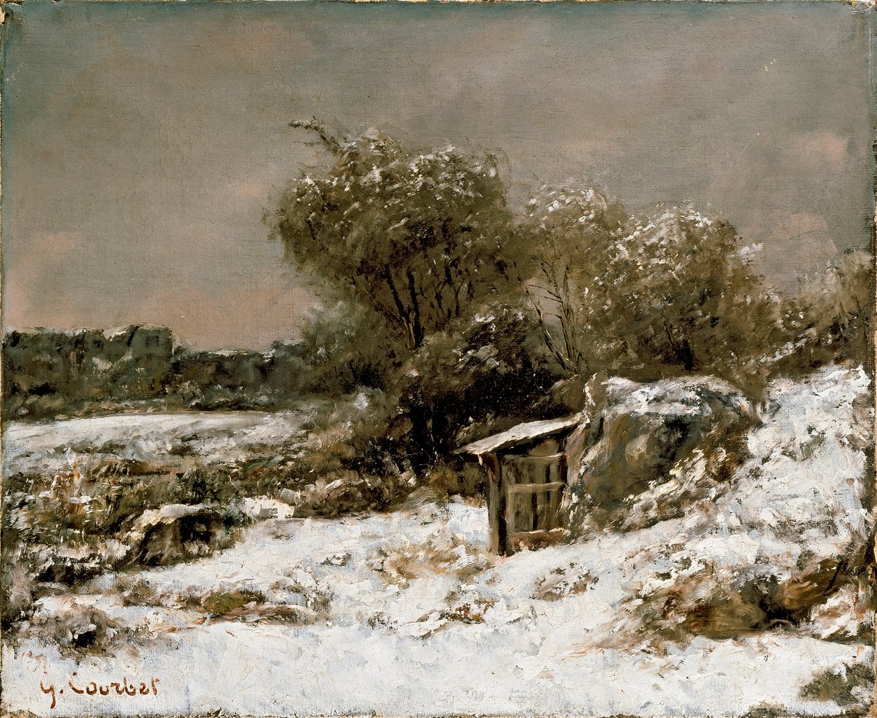Winter Scene by Gustave Courbet