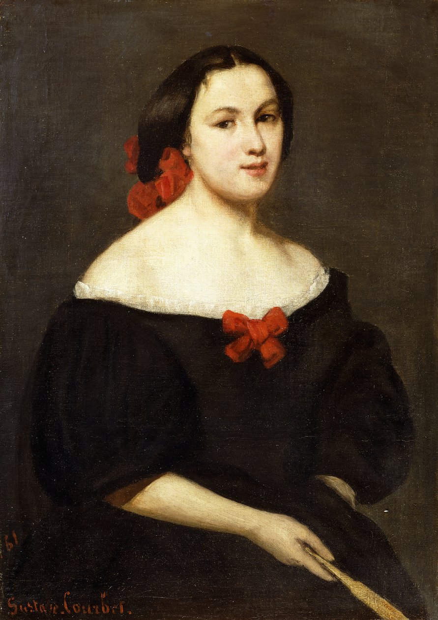 Woman with a Fan by Gustave Courbet