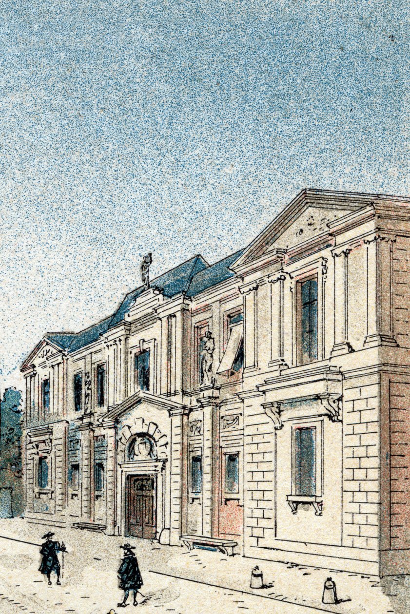 View of the Hotel Carnavalet, Residence of the Marquise of Sevigne by Gustave Demoulin