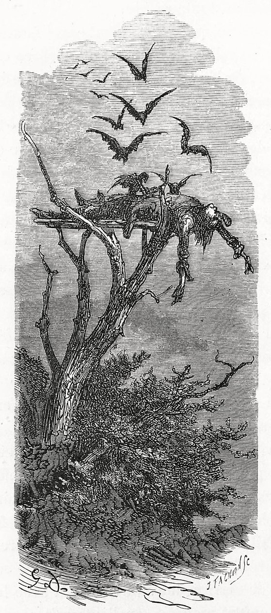 A Celtic Sky Burial, 1866 by Gustave Dore