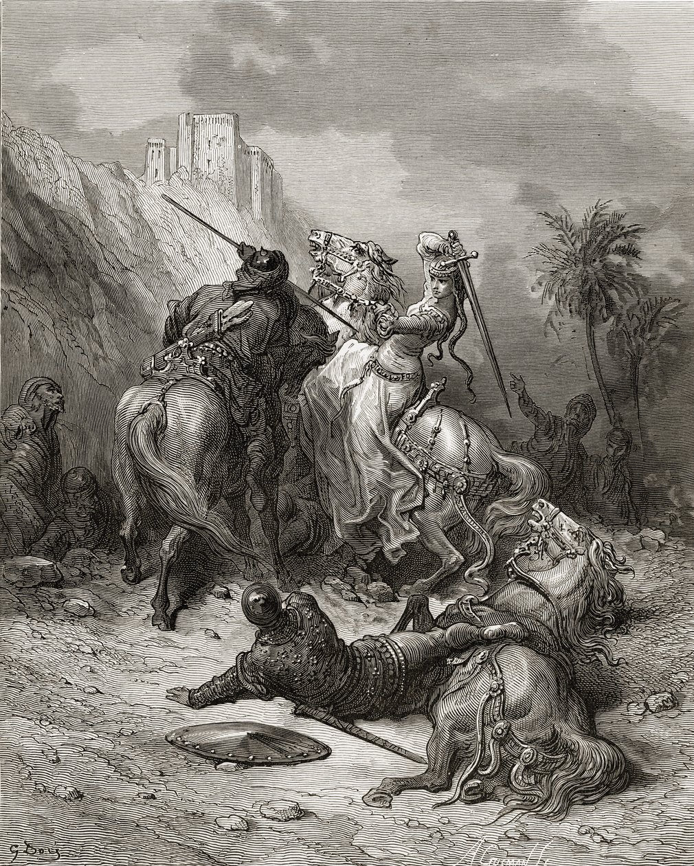A Heroine Florine of Burgundy, illustration from 