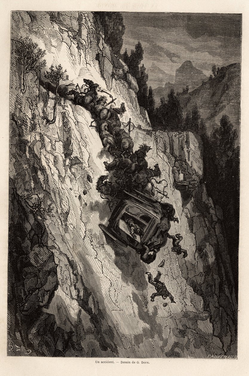 An Accident of Diligence by Gustave Dore