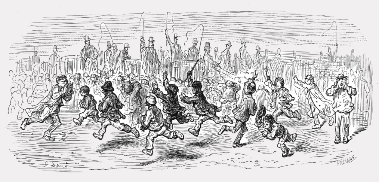 Barnes Common - Calling the Carriages by Gustave Dore