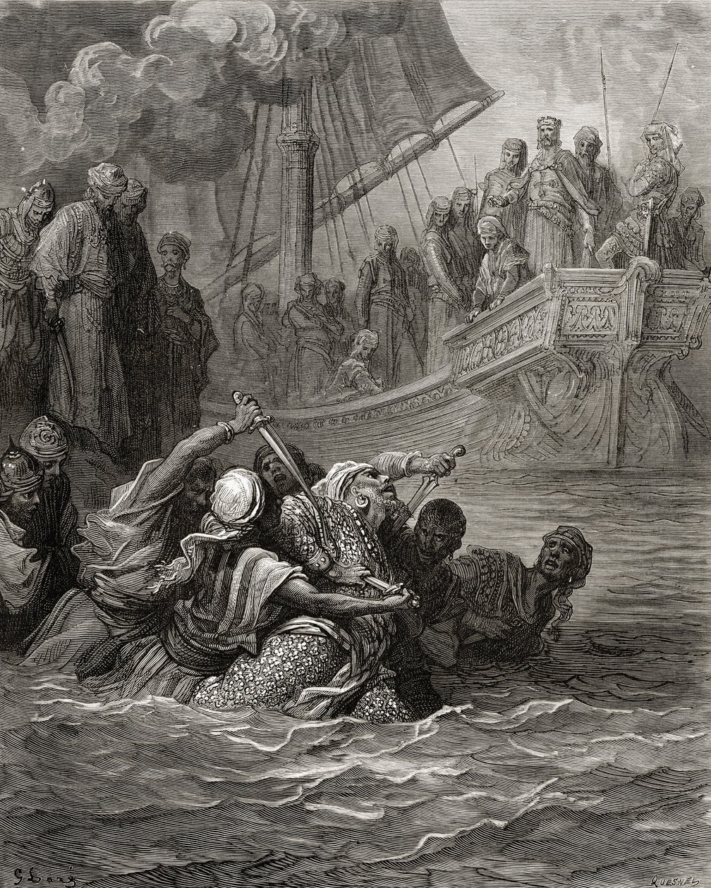Death of Almoadam, illustration from 