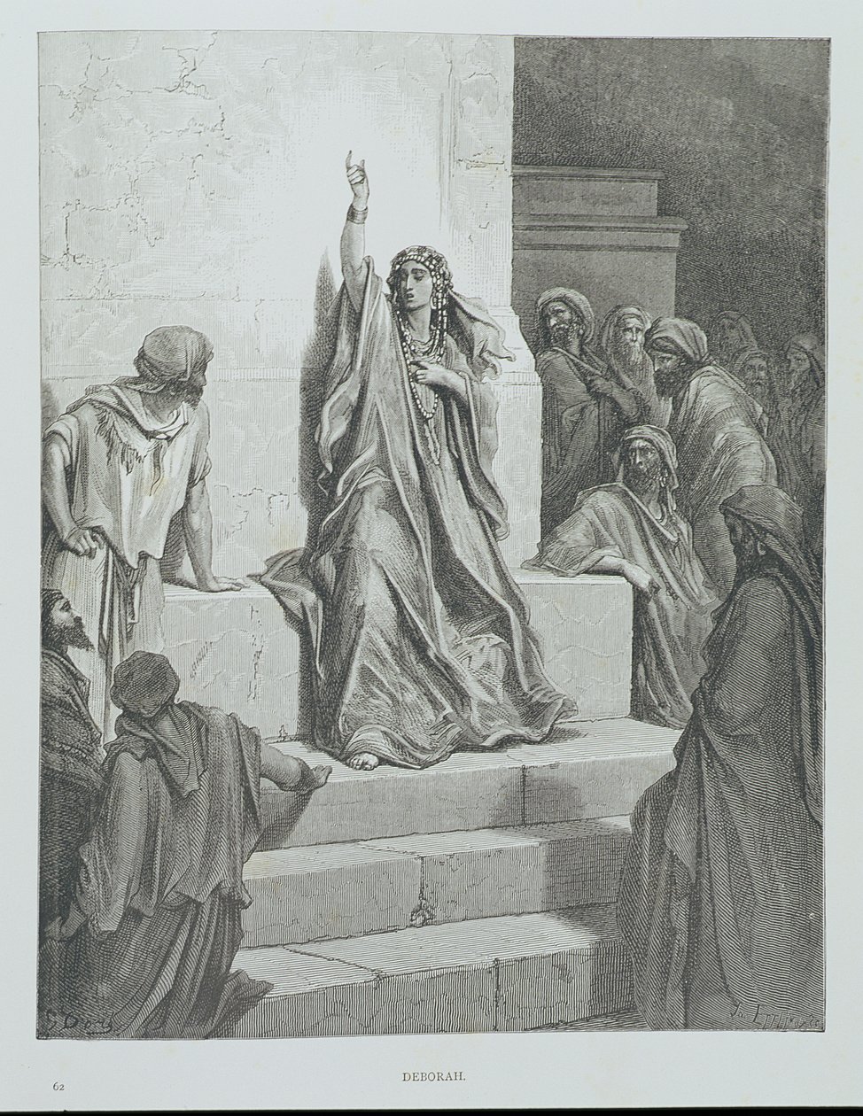 Deborah, engraved by Ettlin, c.1868 by Gustave Dore